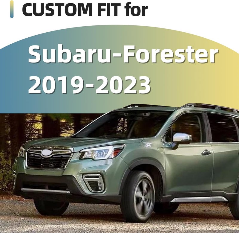 SKYLOTEC Black Glossy Pillar Post Door Window Trim for Subaru Forester 2019 2020 2021 2022 2023-6PC Window Molding Kit - Image 2